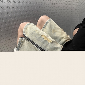 美式高街休闲牛仔裤个性小众休闲裤短裤A061-JM1734-P55控78图片