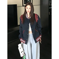 美式复古百搭男女秋冬季新款学院风韩系高街潮流棒球服外套潮，男装夹克，星座506A