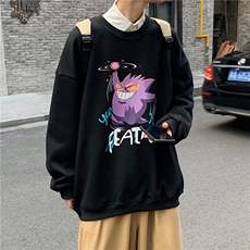 港风中性情侣大码休闲运动套头卫衣男外套7246P30，男装卫衣，星座227-7