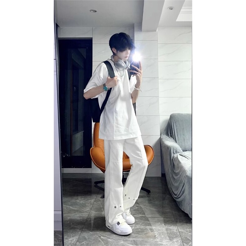 ！拿图不拿货不撤诉cleanfit白色牛仔裤子C112-P50图片