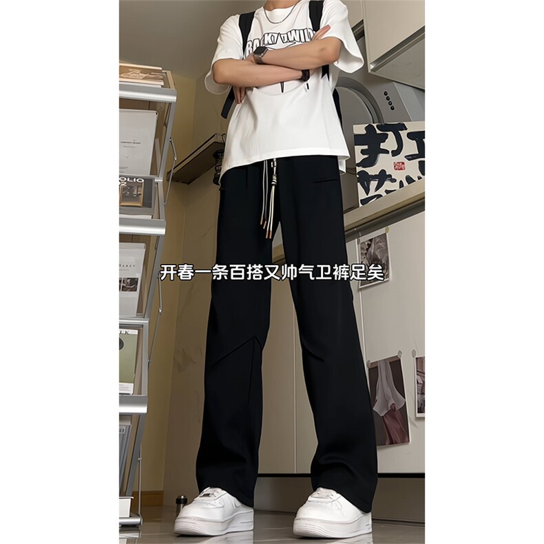 得物品质可二开~改版直筒针织运动卫裤K833特P45控68,男装休闲裤,电商A309