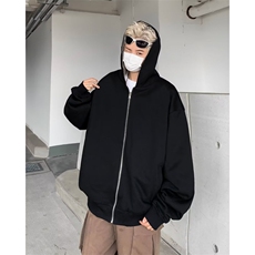 春秋美式两面穿千鸟格连帽拉链外套潮牌男女款夹克W8512，男装夹克，星座1116A-1（原606A）