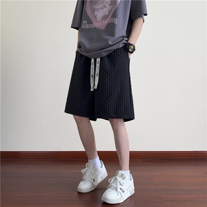 得物数据款 泡泡面料短裤男夏季美式五分裤227-1*D45*P35控58图片