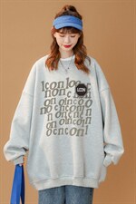 2024春季新品欧美高街潮牌暗黑系宽松连圆领卫衣W164P30控48，男装卫衣，A247A