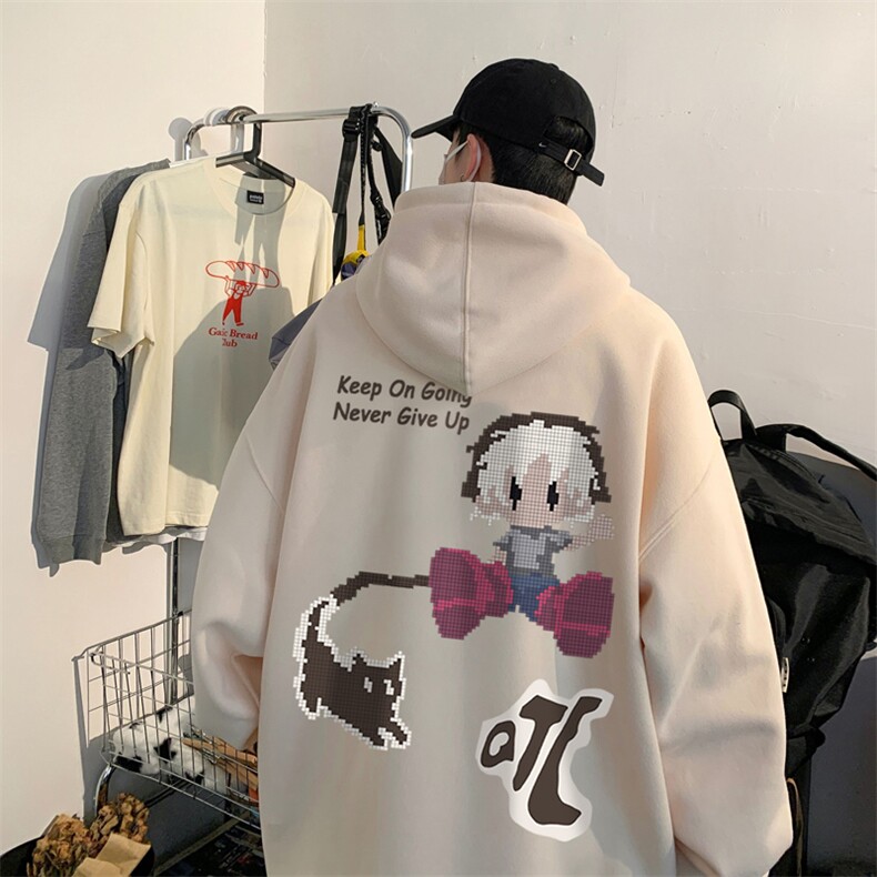！连帽圆领卫衣男装港风帽衫男 LM160-P35图片