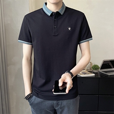 数据款POLO衫男装翻刺绣领短袖时尚休闲T恤A329-2842-P50，男装T恤，电商A329
