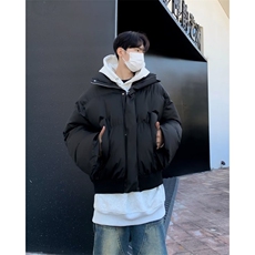 美式高街棉服男冬季痞帅宽松面包服外套潮牌设计感棉衣，男装棉衣，星座716-2
