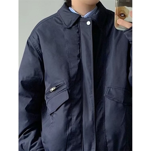 慵懒风夹克男春季宽松外套潮流品质加厚工装棉服外套 MMY15图片