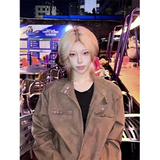 【有货】棕色皮衣外套男春秋款美式复古机车服夹克HT20HH-特P68，男装夹克，星座1007（原301D）