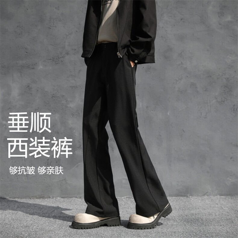春夏新款弯刀微喇休闲西裤长裤XK10-P48图片