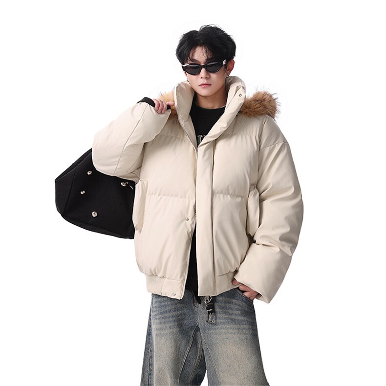 棉服男连帽毛领棉衣帽子可拆卸毛领可拆卸MF668-特P88无差价，男装棉衣，星座214-3