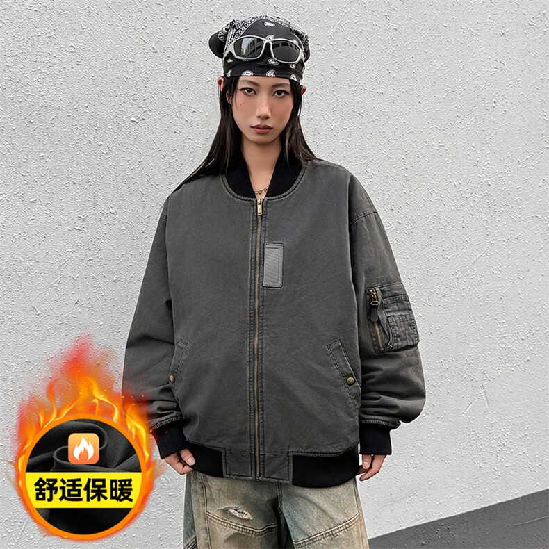 重磅美式水洗做旧工装秋冬新款夹克棉衣外套436-997-P125178,男装夹克,电商A436