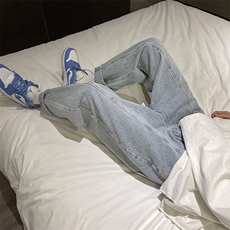四季纯色宽松直筒老爹男女牛仔裤X715NZ0116批45控68，男装牛仔裤，星座715