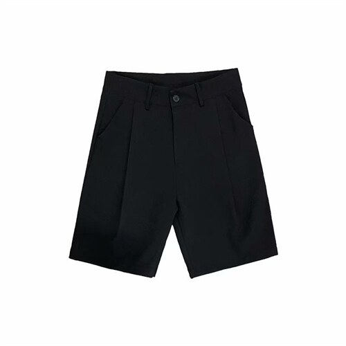 西装短裤男潮牌ins宽松五分夏季裤子潮男垂感休闲小西裤d122-p28，男装西裤，星座1008-1