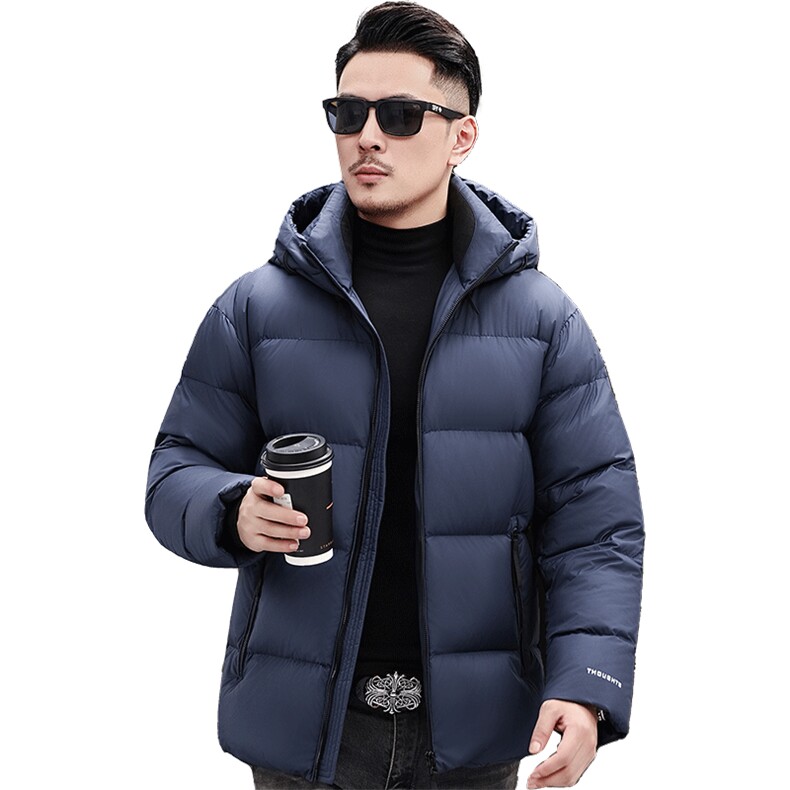 主推新款冬季连帽85绒子白鹅绒羽绒服外套中年男装加厚羽绒服夹克,男装夹克,钱塘723