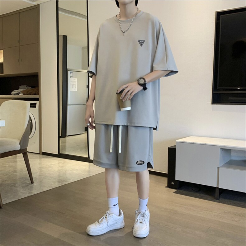 酒店抗皱冰丝运动装超薄速干潮流休闲百搭TZ12-特批70,男装休闲套装,星座718