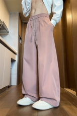 春季新款男女同款直筒弯刀休闲裤DSA157B-K2608-TP38，男装休闲裤，电商A157B