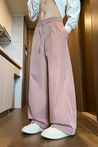 春季新款男女同款直筒弯刀休闲裤DSA157B-K2608-TP38图片