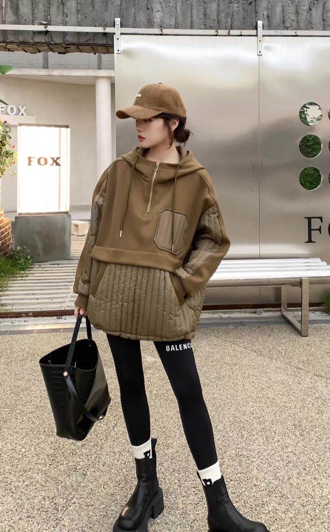 拼接现货，卫衣，女装卫衣/绒衫，爱美欧