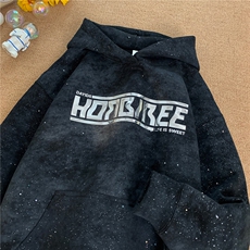 脏脏布满天星液态金属1宽松连帽卫衣815A-W2209-p55特控78，男装卫衣，星座815A