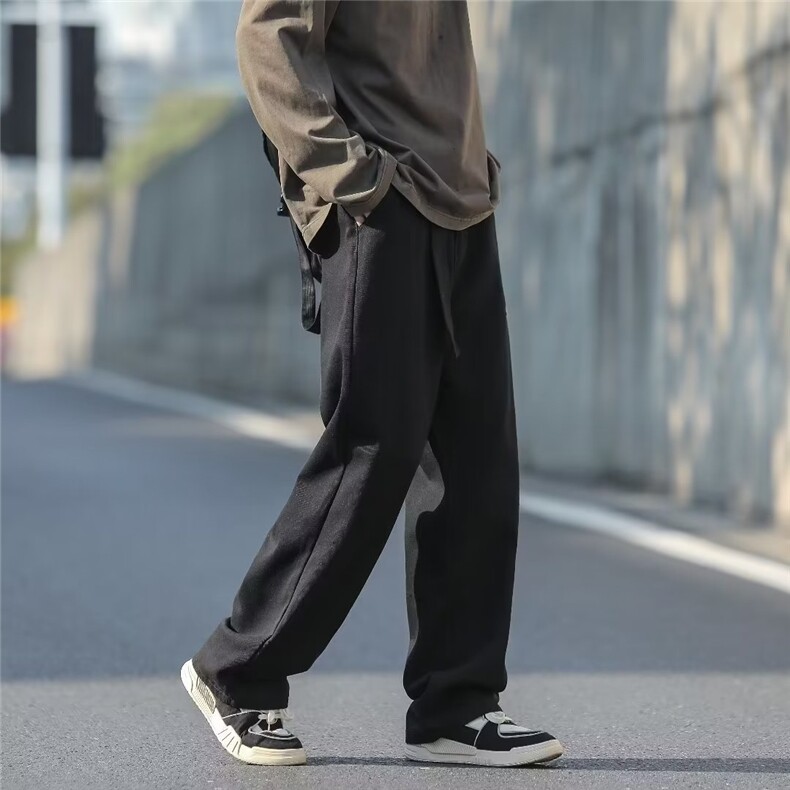 工装裤子男士春秋季日系复古直筒休闲运动裤纯棉工装裤MJ160P38,男装休闲裤,星座1116-2