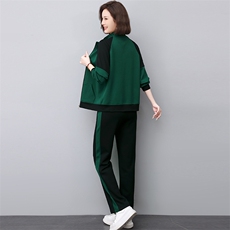 运动服套装女春秋2024年春秋装新款时尚洋气减龄卫衣休闲两件套，女装套装/套裙，涵誉
