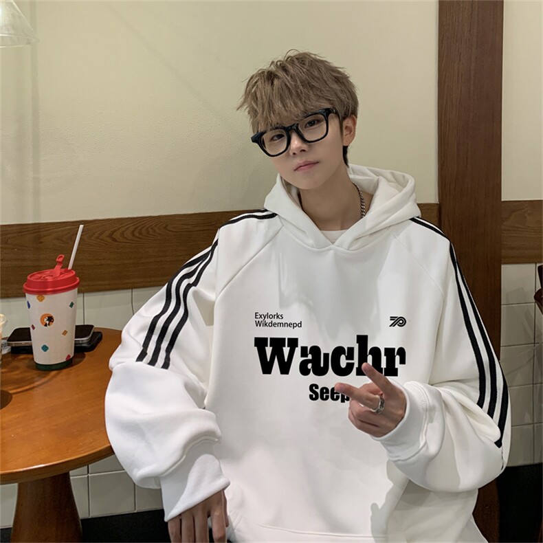条纹连帽卫衣SWY2486-P55控8850棉,男装卫衣,电商B370