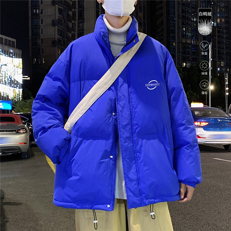 港风夜景时尚字母印花白鸭绒休闲羽绒服A247-YR81810P195控258,男装羽绒服,电商A247