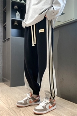 上新青少年纯棉休闲潮牌拼色运动裤子XZ301b-2-CK652特P43，男装休闲裤，星座301B-2（原A443-1）
