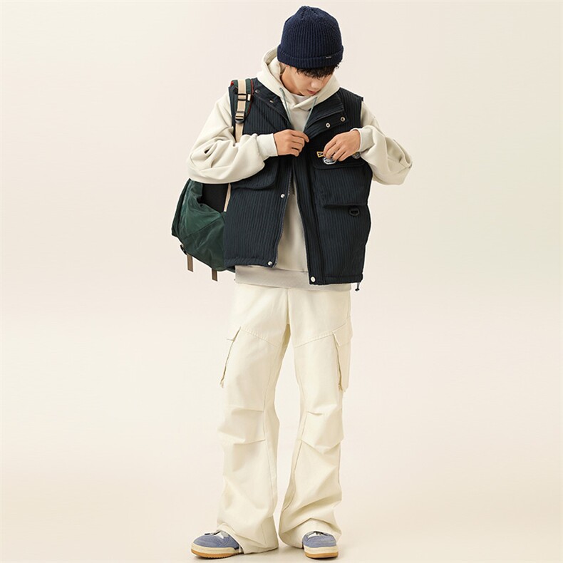 2025冬季新款男日系潮牌立领白鸭绒羽绒服加厚马甲棉衣YR70-F199,男装羽绒服,电商A101（原外27）