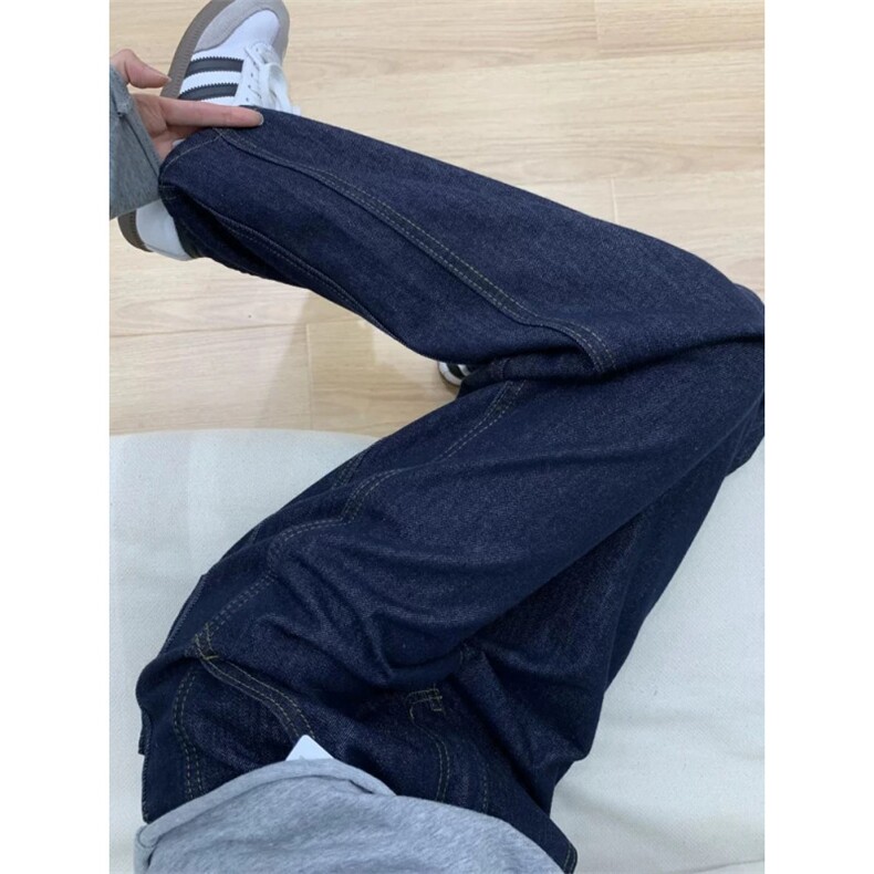 （现货）P40无差价控68新款直筒复古男女牛仔裤,男装牛仔裤,电商D205