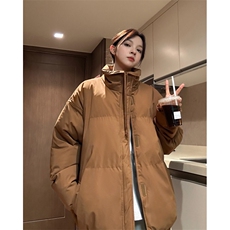 中性冬季跑量款宽松加厚纯色棉衣潮休闲保暖外套XZ811A-MF988-P90，男装棉衣，星座811A