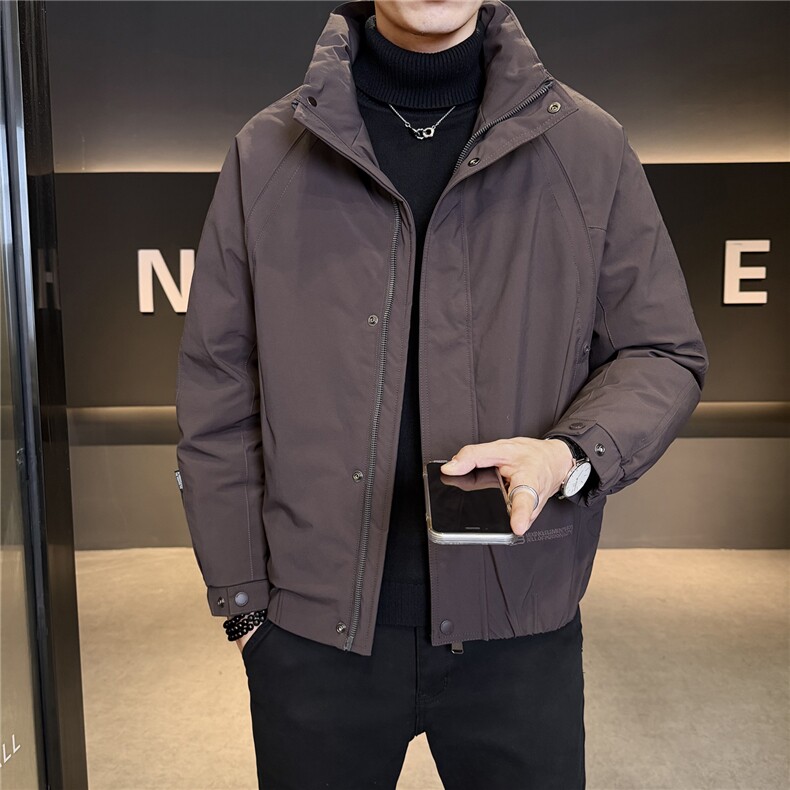 标羽绒服男工装风冬季潮流立领短款外套男士夹克Y185-P198,男装夹克,电商A237