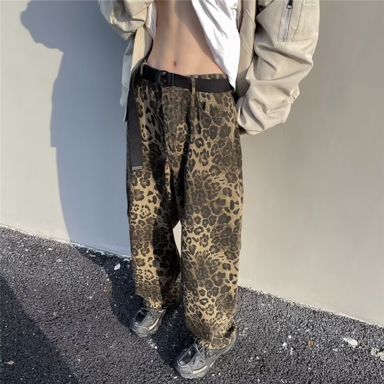 豹纹色男新款青少年时尚休闲裤K2814P43,男装休闲裤,星座1116-2