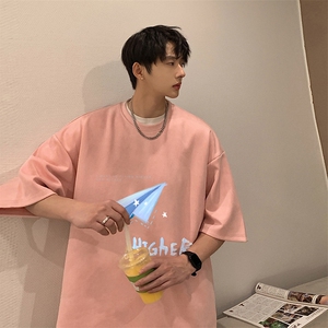 麂皮绒短袖t恤男大码半袖男 JD82270-P25图片