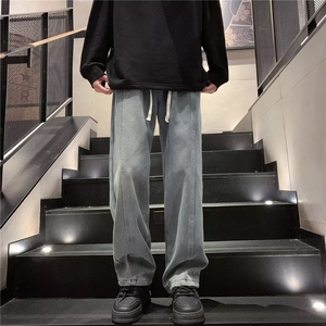 J58加绒-P53 休闲裤男款秋冬季潮牌宽松直筒阔腿裤美式高街加绒图片