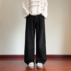 猫须水洗牛仔裤男春季美式高街痞帅vibe裤子-A2183TP45控78，男装牛仔裤，电商B241