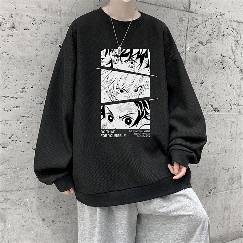 华夫格卫衣圆领卫衣男大码长袖t恤男外套HW76176-P30加绒款-P40,男装卫衣,电商A040
