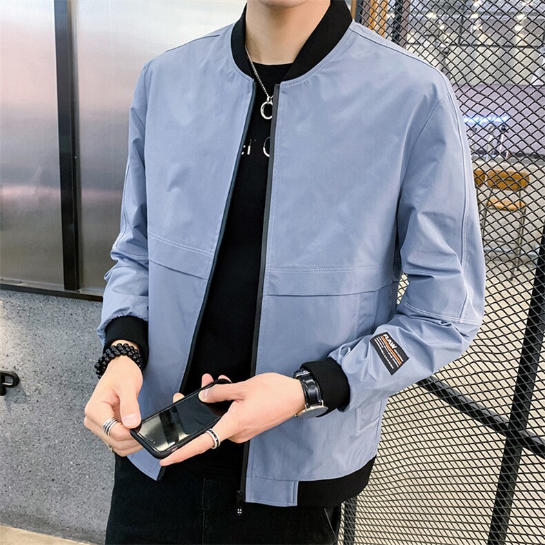 日系外套男2021新款潮流帅气修身棒球服秋季男装夹克秋装2057-P40,男装夹克,星座217-4