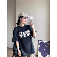 万针全刺绣工艺抖音得物高品质260克重磅纯棉双纱美式高街短袖T恤，男装T恤，电商A486