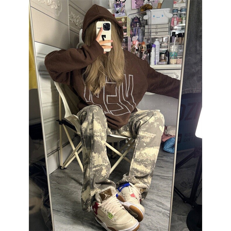 【有货】GG39LL-特P40迷彩牛仔裤男款美式cleanfit裤子,男装牛仔裤,星座1007（原301D）
