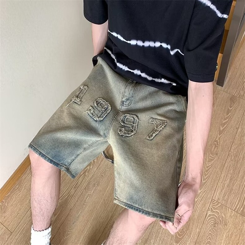 美式牛仔裤男春秋新款休闲直筒裤CK40P35,男装牛仔裤,星座1116-2