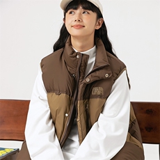 2026冬季新款男日系潮牌立领白鸭绒羽绒服马甲加厚外套YR26-F199，男装羽绒服，电商A101（原外27）