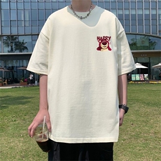 T678大码宽松纯棉运动圆领体恤衫oversize短袖T恤男重磅T，男装T恤，星座304A-1