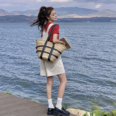 可盐可甜波点背心裤套装女夏新款小个子休闲显瘦红色t恤两件套，女装连体裤，2C087