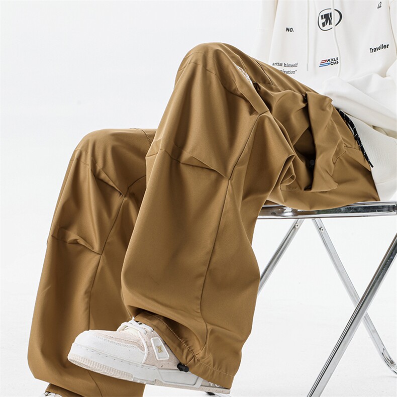 8XL-M美式机能加绒加厚冲锋裤男冬季宽松大码刺绣工装裤KZ020P50,男装工装外套,电商B312