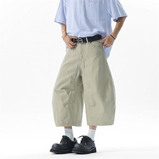 弯刀直筒夏季高街休闲男七分裤牛仔宽松水洗潮短裤痞帅YD705-P60，男装牛仔裤，星座509