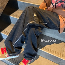 XZ616春季新款大码拉链设计搭扣牛仔裤TY505P65控78，男装牛仔裤，星座512A（原616）