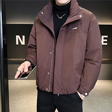 标50绒轻薄羽绒服男冬季2025新款加厚立领外套A313-58070-P185，男装羽绒服，电商A313