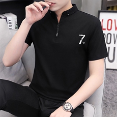 T恤新款韩版男纯棉上衣服短袖polo衫t恤长袖夏装体恤衫ST007-P25，男装Polo衫，星座509